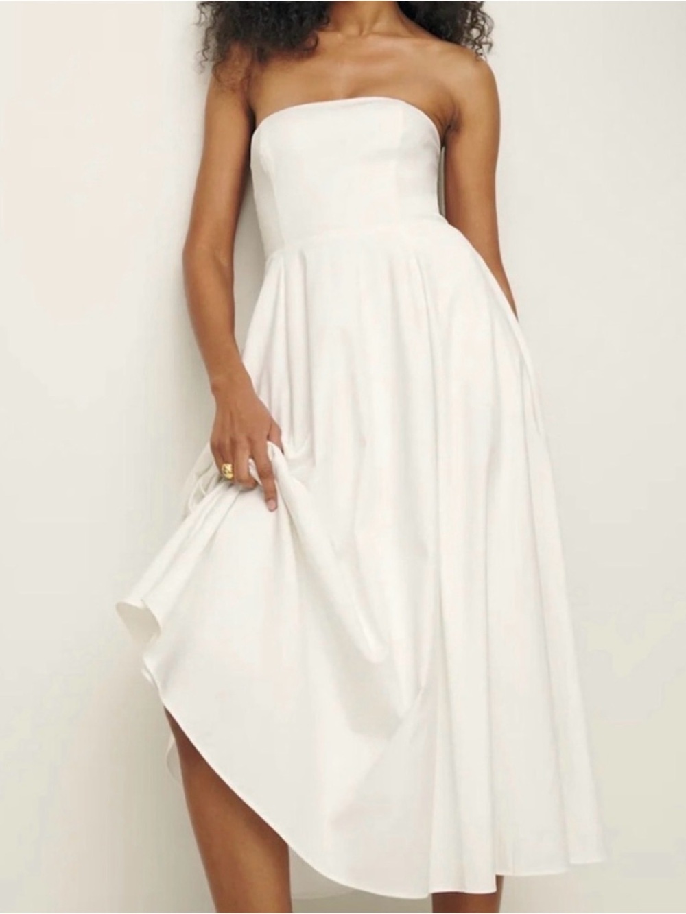 Reformation Astoria Dress White
